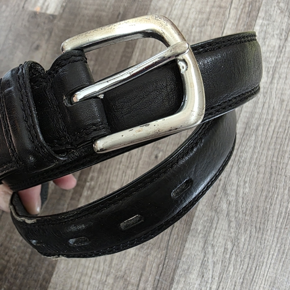 Dockers Mens 42 105 Genuine Leather Belt Classy Work Business Casual